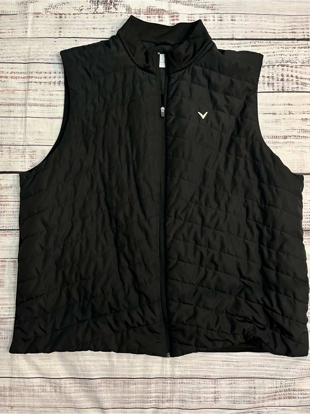 Callaway Men’s Full Zip Black Quilted Golf Vest size 3XLT